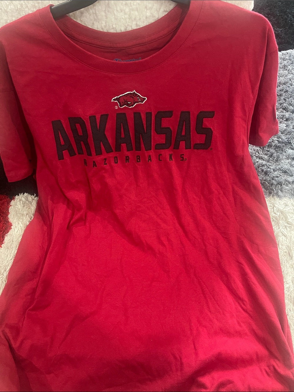 Champion Arkansas Razorbacks Red Graphic Tee